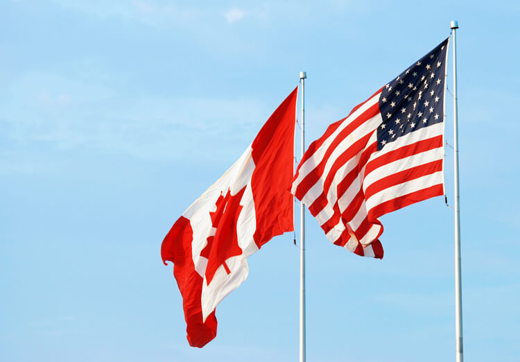 Vehicle shipping in Canada and to the United States