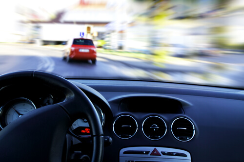 Interior of self-driving car